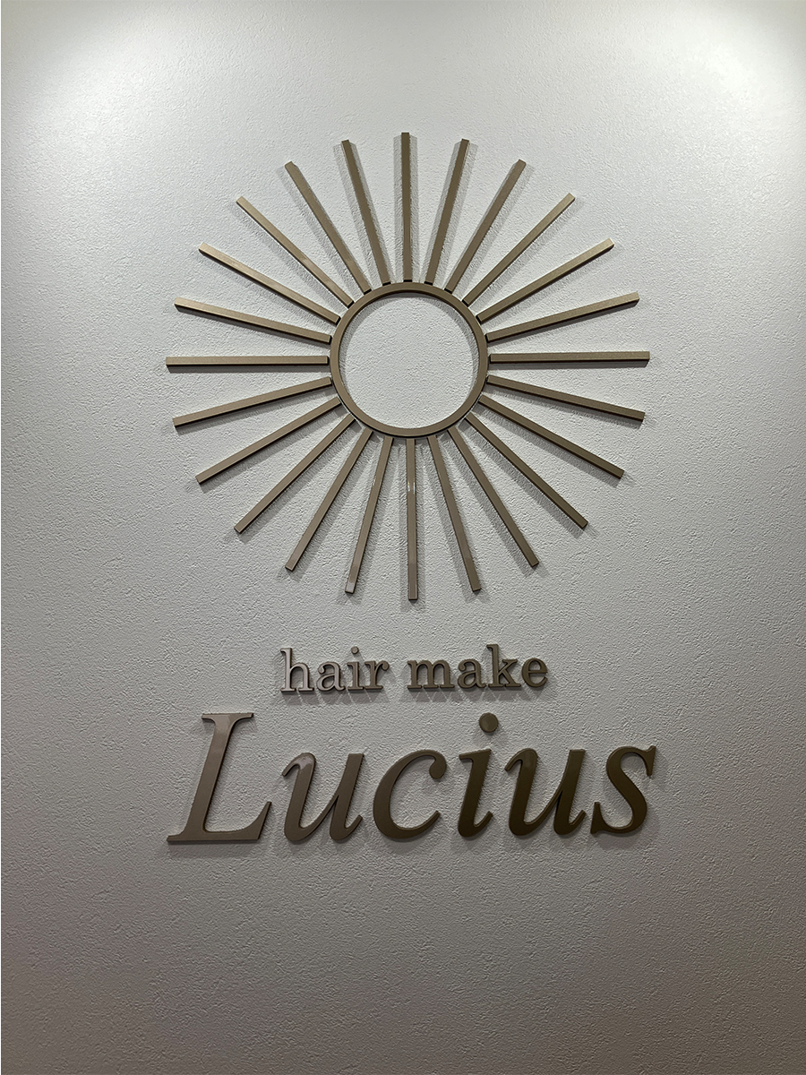 hair make Lucius様_壁面サイン